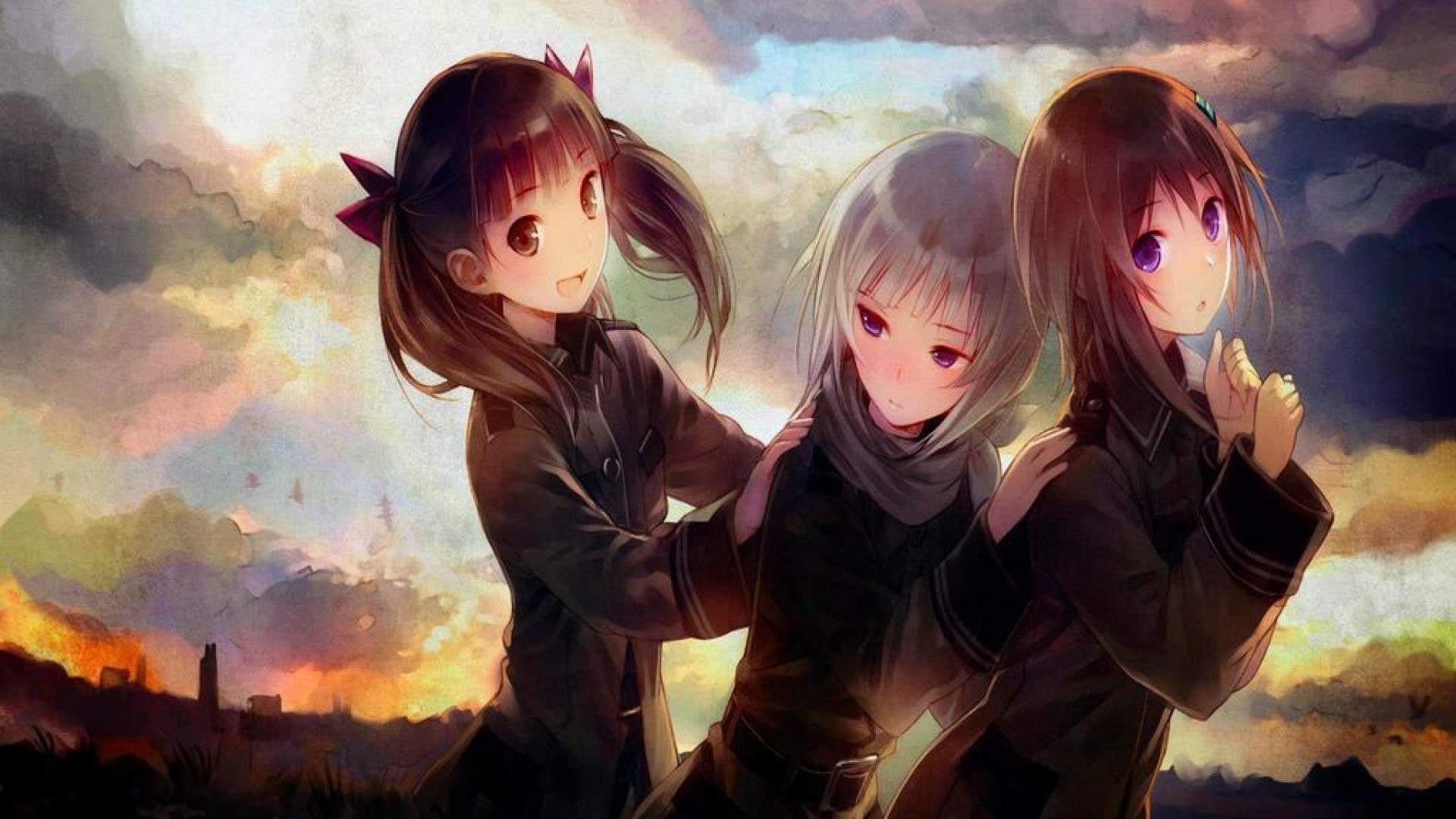 Best Friend Anime Wallpapers Top Free Best Friend Anime Backgrounds Wallpaperaccess