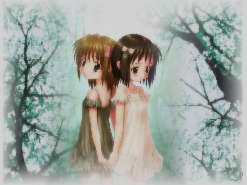 1024x768 Cute Anime Animal Wallpaper Kid Best Friends Wallpaper & Background Download