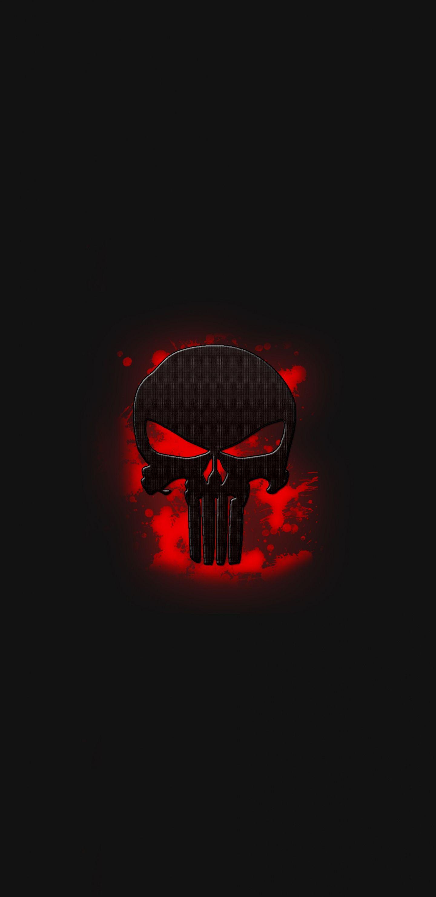 1440x2960 Download The Punisher, skull, logo, dark, art wallpaper, 1440x Samsung Galaxy S Samsung Galaxy S8 Plus