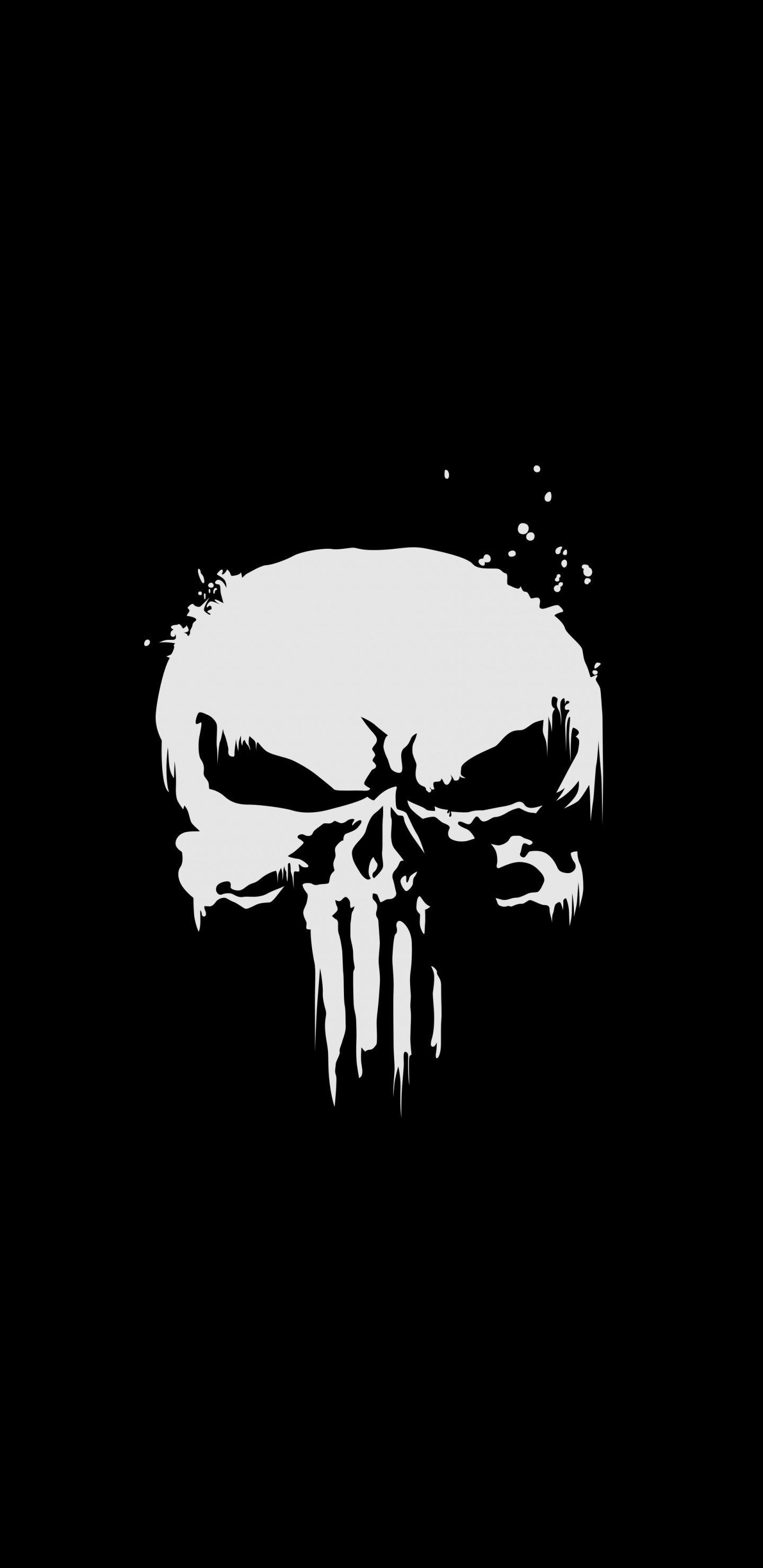 1440x2960 Download The Punisher, skull, minimal, superhero, dark wallpaper, 1440x Samsung Galaxy S Samsung Galaxy S8 Plus