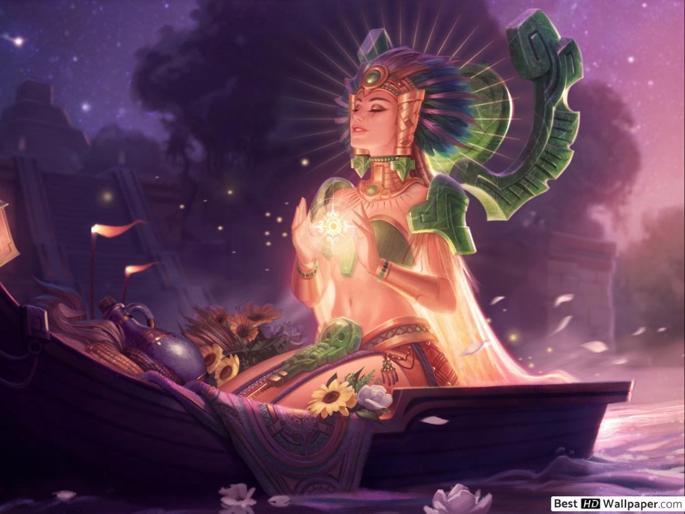 Укрощение богини солнца 12. Богиня солнца лига легенд. Карма богиня солнца. Храм Богини солнца фантазии.