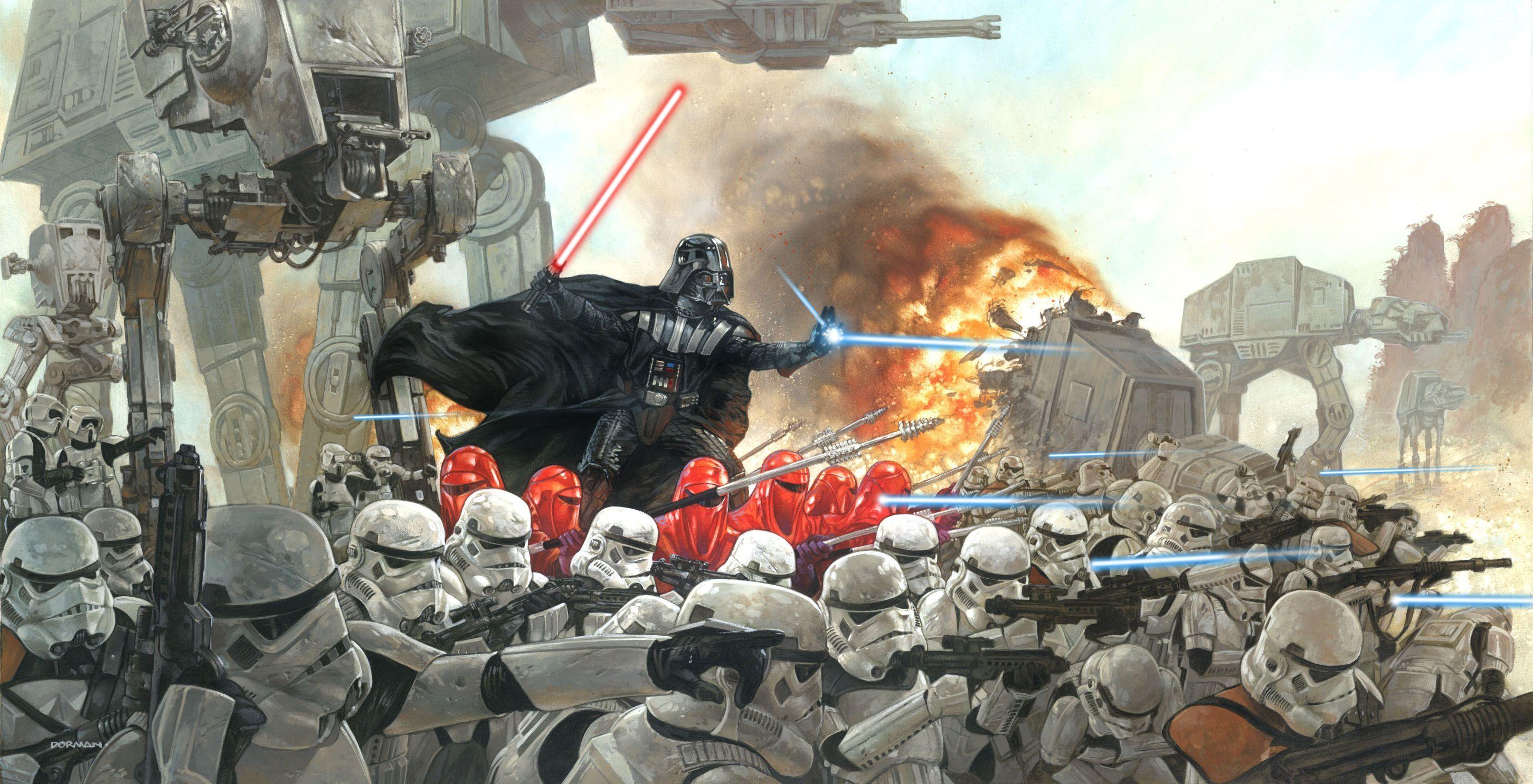 2904x1486 Vader and the 501st. Star wars illustration, Star wars art, Star wars wallpaper