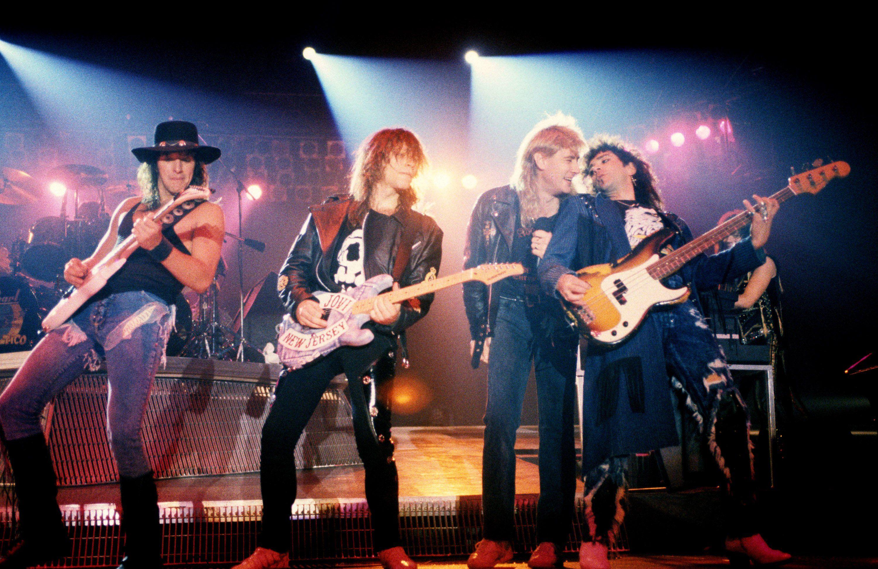 3000x1947 HAIR METAL heavy glam hard rock poster bon jovi def leppard concert guitar wallpaperx1947
