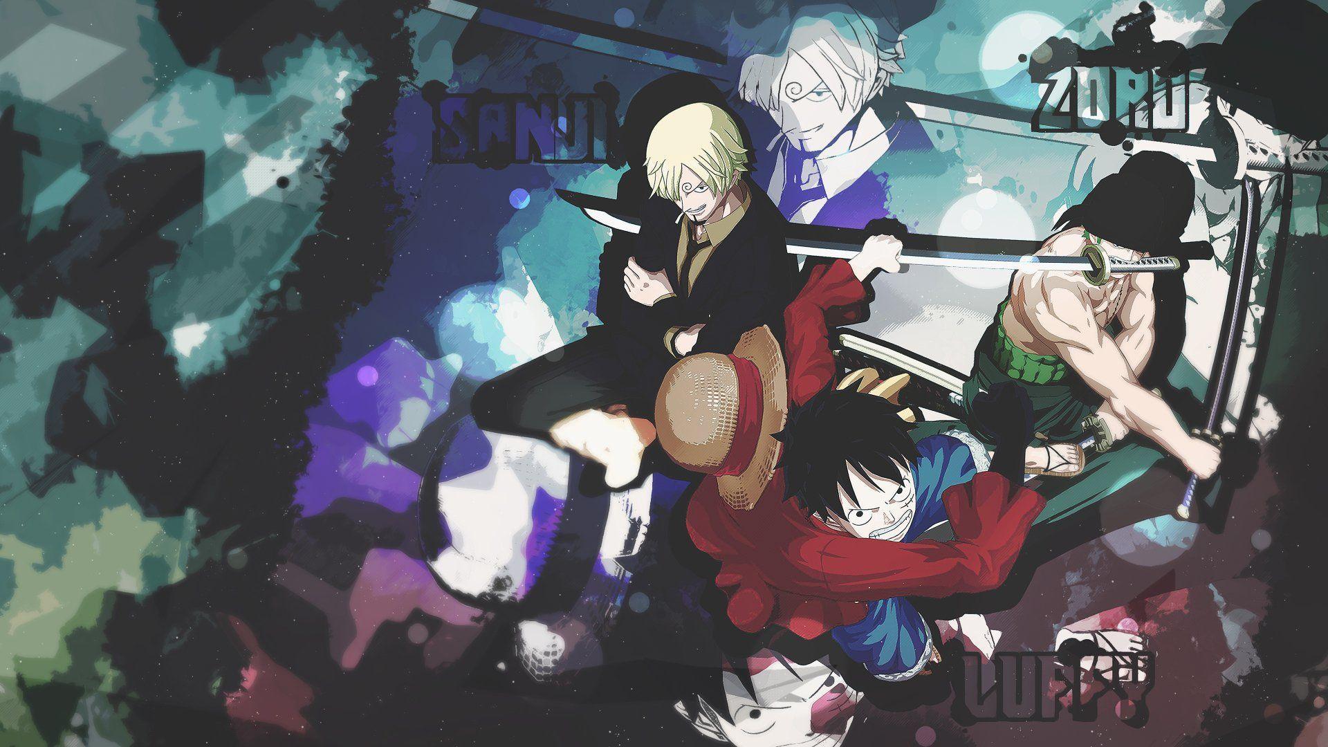 1920x1080 Title Anime One Piece Monkey D Luffy Zoro Sanji HD Wallpaper