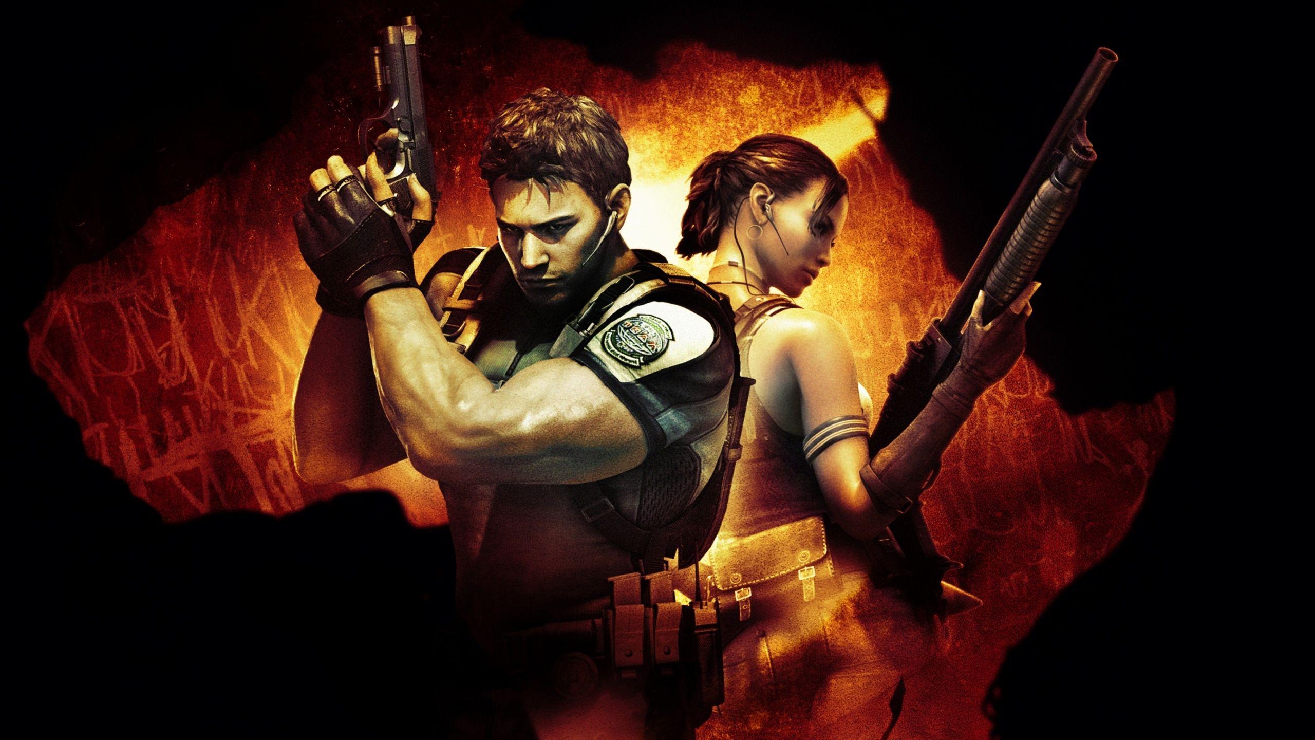 2560x1440 Chris And Sheva Resident Evil 5 Wallpaper