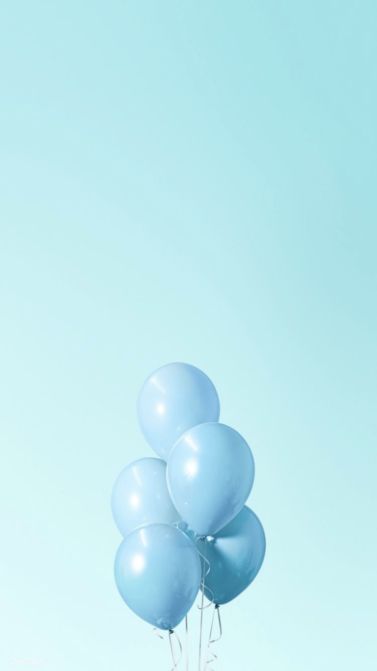 1242x2208 iPhone Wallpaper. Blue aesthetic pastel, Blue balloons, Baby blue wallpaper