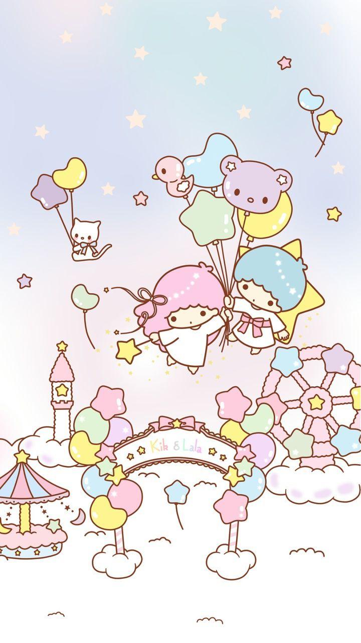 720x1280 art, baby, background, balloons, beautiful, beauty, blue background, cartoon, couple, cute art, cute baby, drawing, illustration, kawaii, pastel, sanrio, stars, sweets, wallpaper, we heart it, little twin stars, beautiful art, pastel color