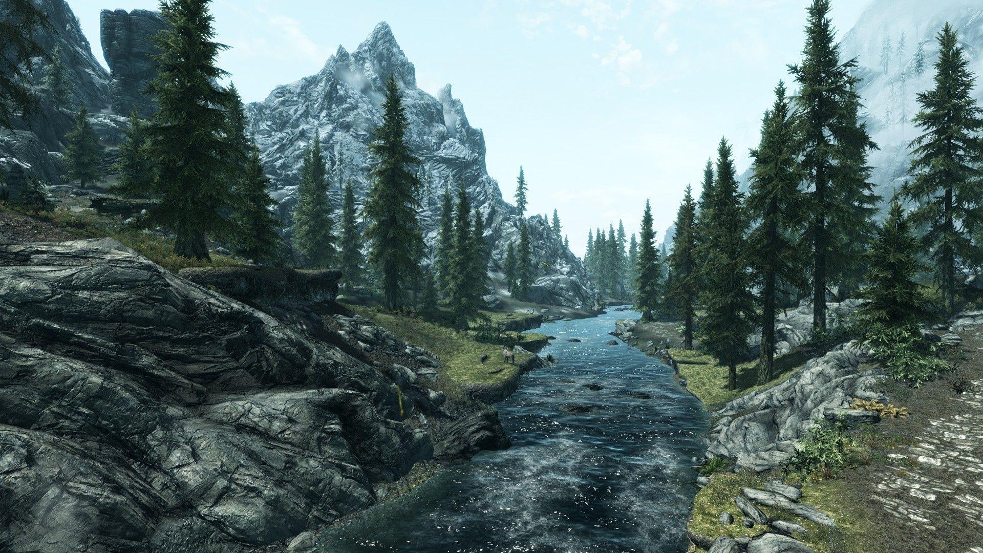 1920x1080 Image for iPad: Skyrim Landscape