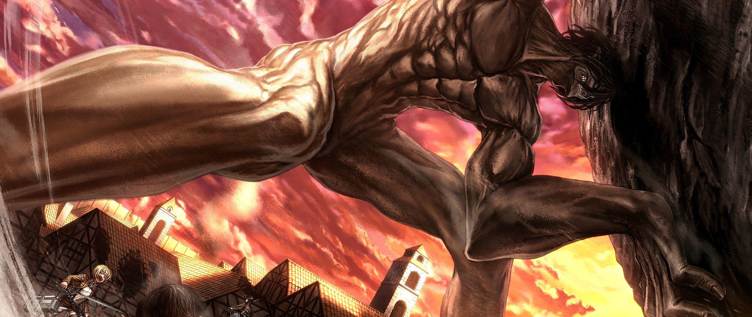 2560x1080 Attack Titan Attack on Titan 4K Wallpaper