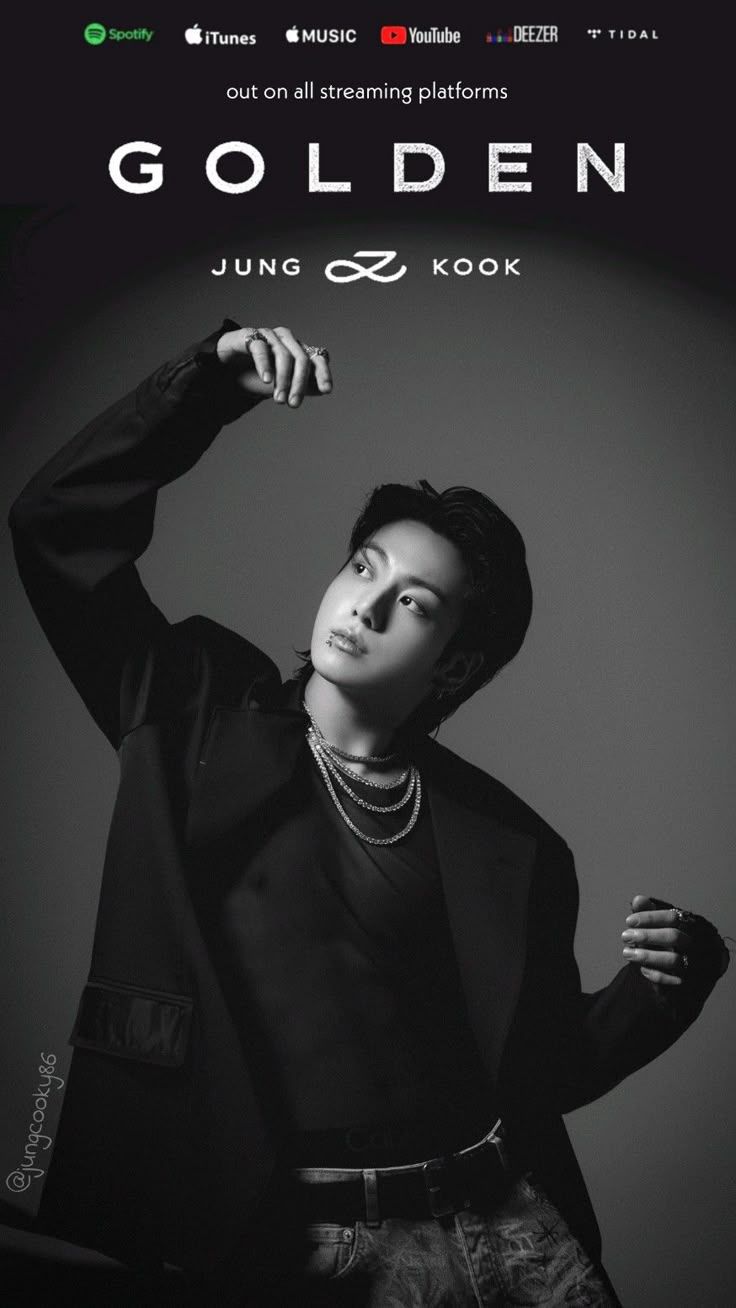 736x1308 Jung Kook Golden solo album BTS Jeon Jungkook JK promo lockscreen wallpaper edit