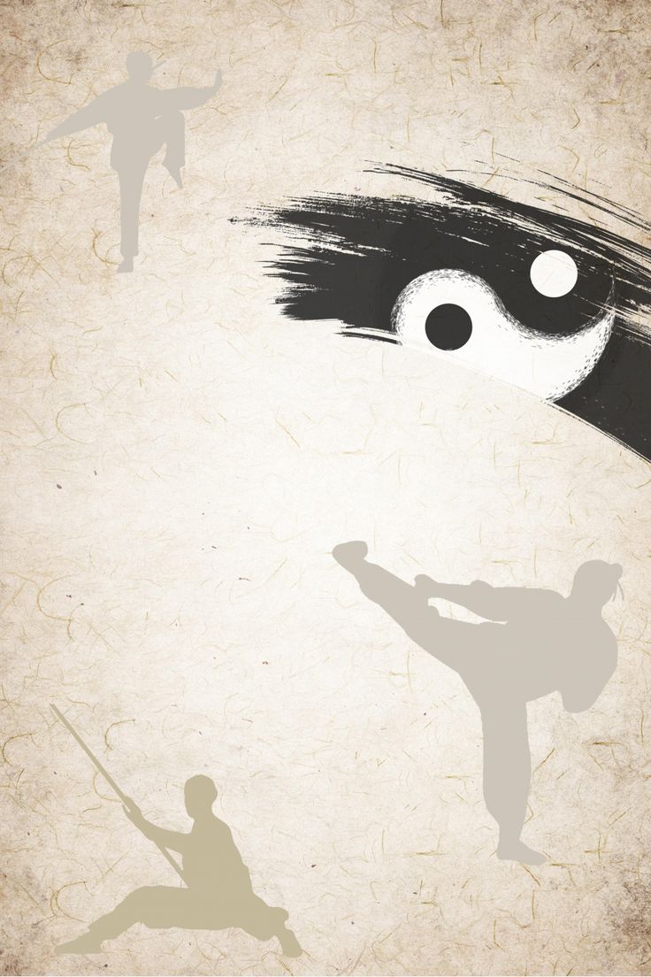 736x1104 Simple Retro Ink Martial Arts Material H5 Background Wallpaper Image For Free Download