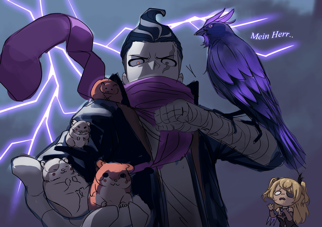 1080x763 GUNDHAM TANAKA, THE TRUE PRINZ DER VERURTEILUNG (genshin impact crossover)