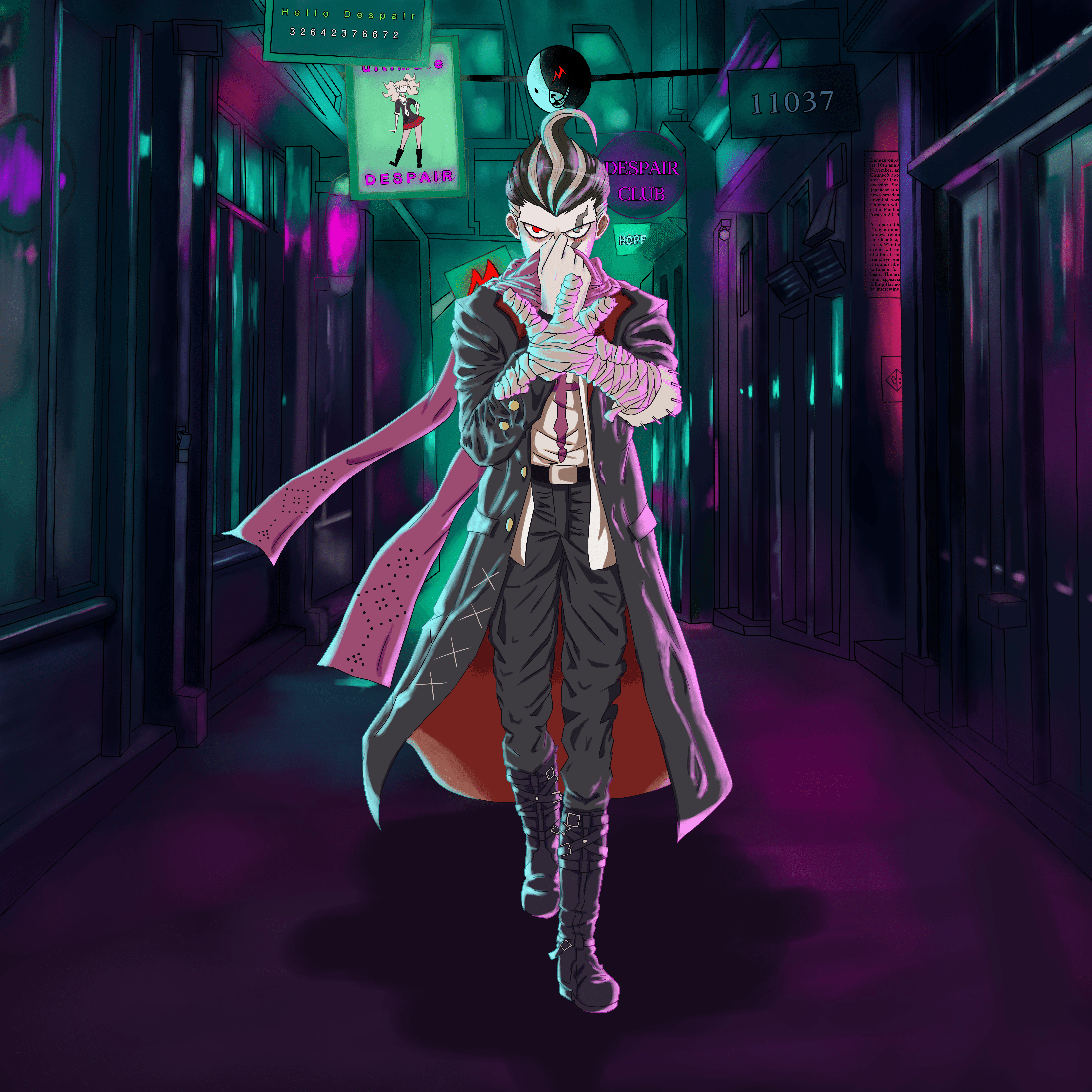 5500x5500 Neon City Gundham Tanaka Jus Draws ART Street