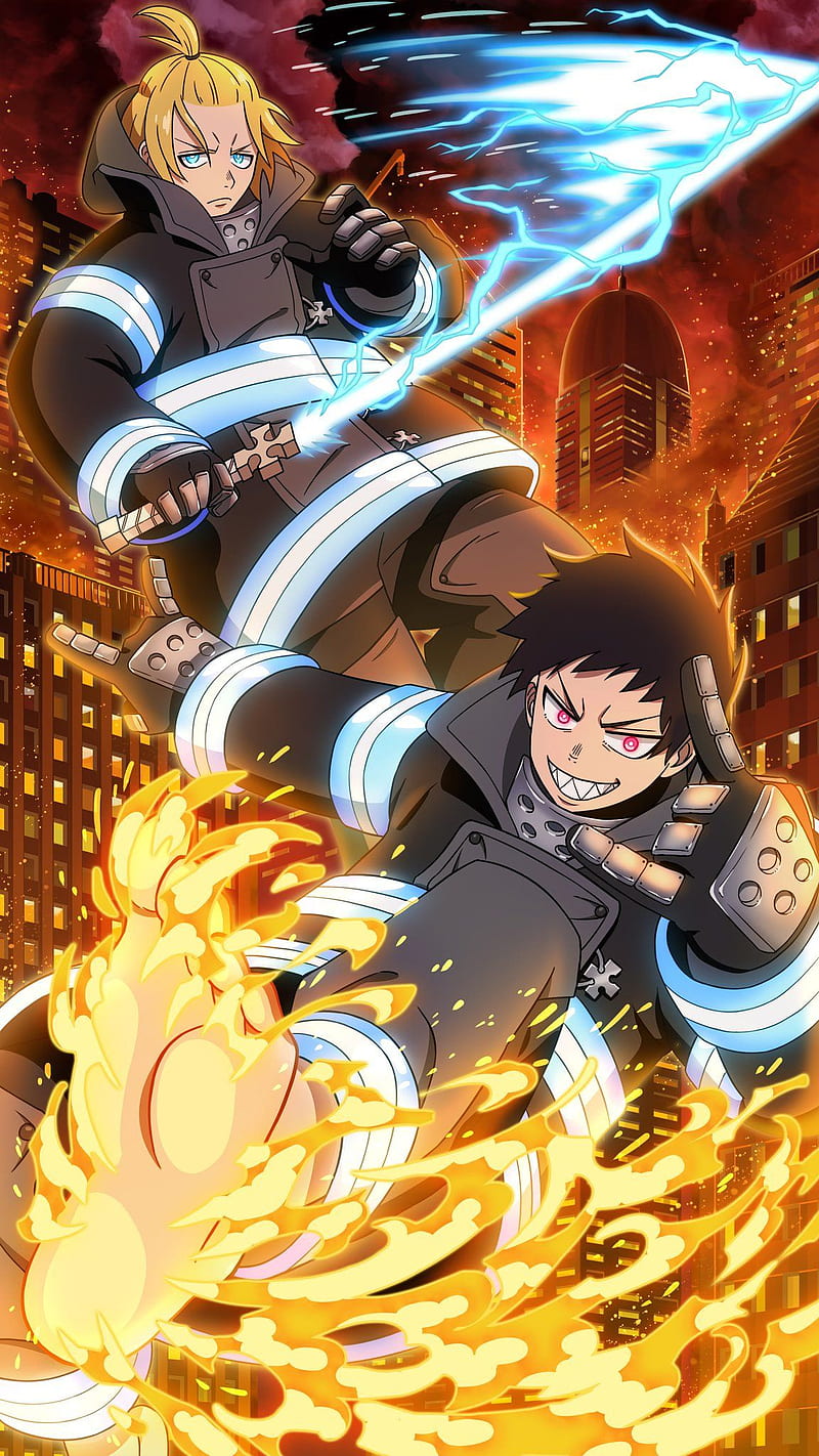 800x1422 Fire force, fire, shinra, HD phone wallpaper