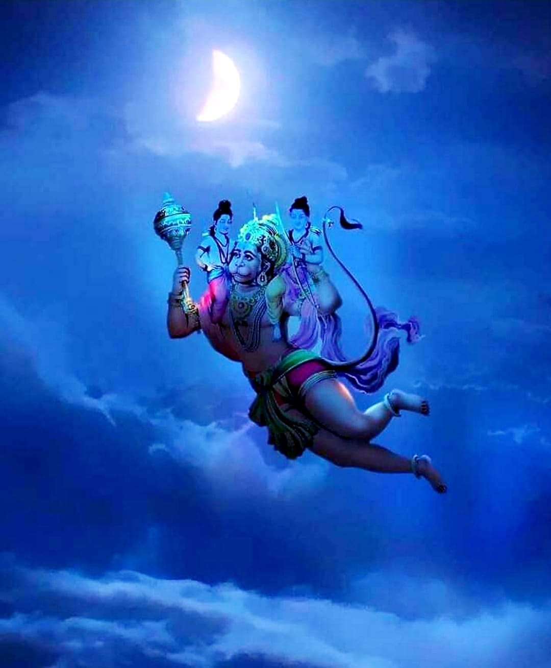 1080x1308 Samriddhi Flying Hanuman JEE Wallpaper