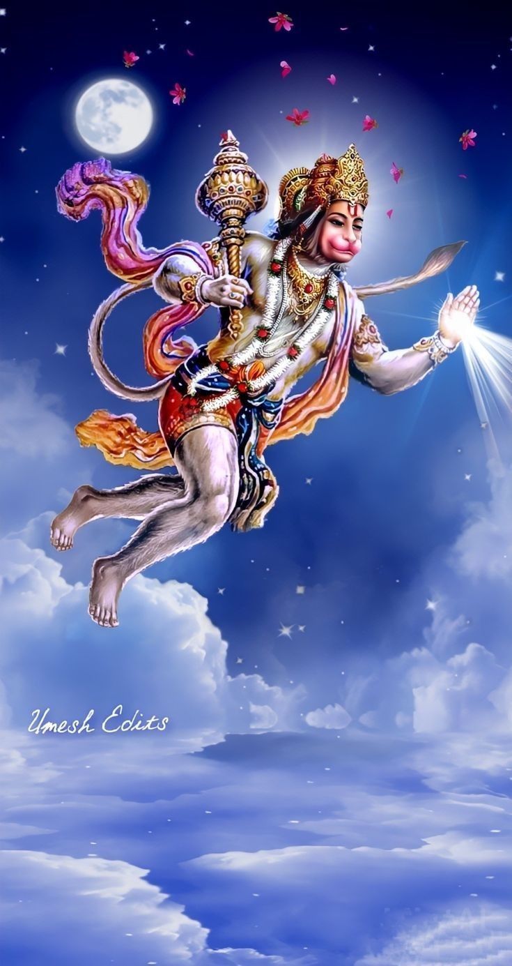 735x1385 Lord Hanuman Android Wallpaper. Lord hanuman HD wallpaper for iphone, Flying hanuman, Hanuman ji wallpaper