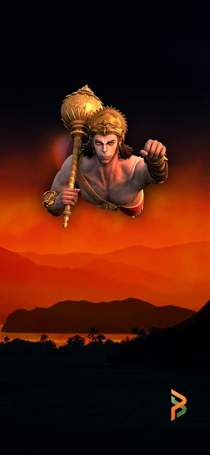 736x1595 Legend of hanuman wallpaper. Hanuman gada wallpaper, Bajrang bali 4k HD photo, Indian gods