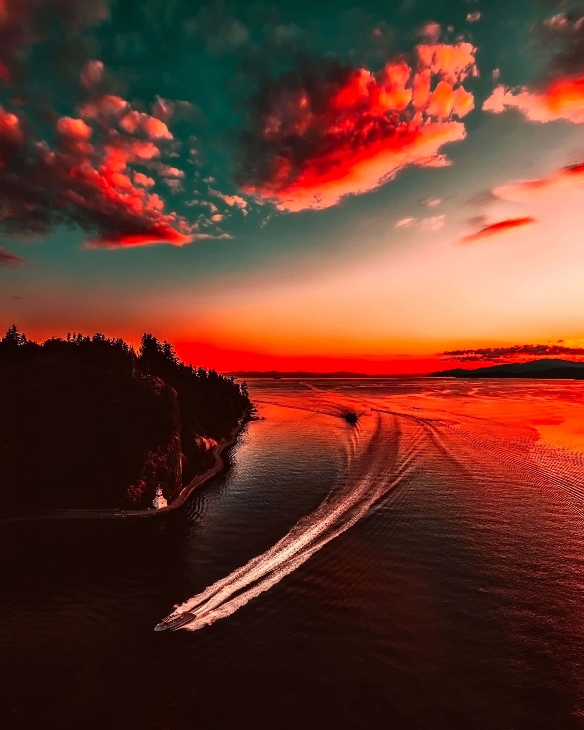 1920x2400 Download Captivating Red Sunset Wallpaper
