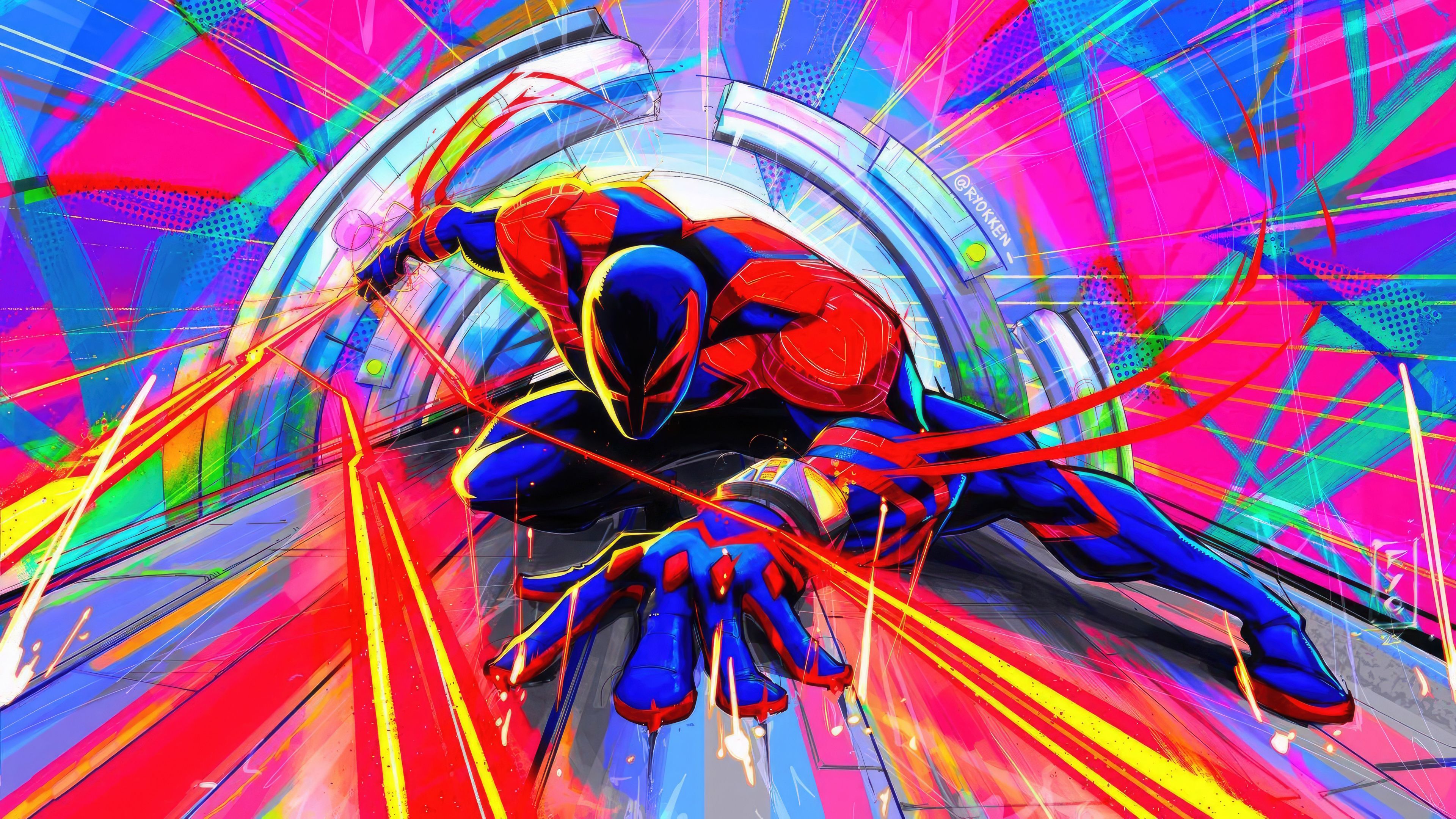 3840x2160 Spider Man 2099 In Action Ultra HD Wallpaperx2160