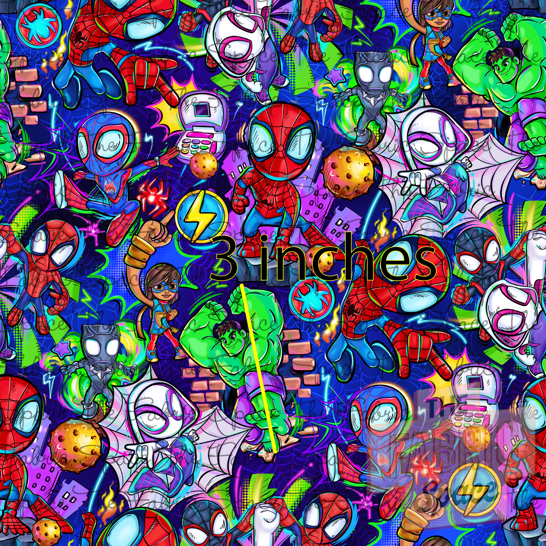 1875x1875 Spidey Friends Seamless Spider Man Wallpaper