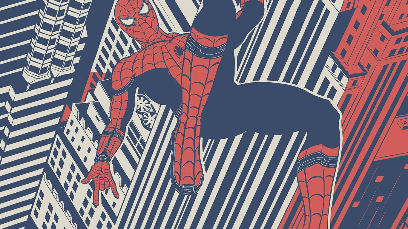 1366x768 Download Building And Spiderman 1366x768 Wallpaper