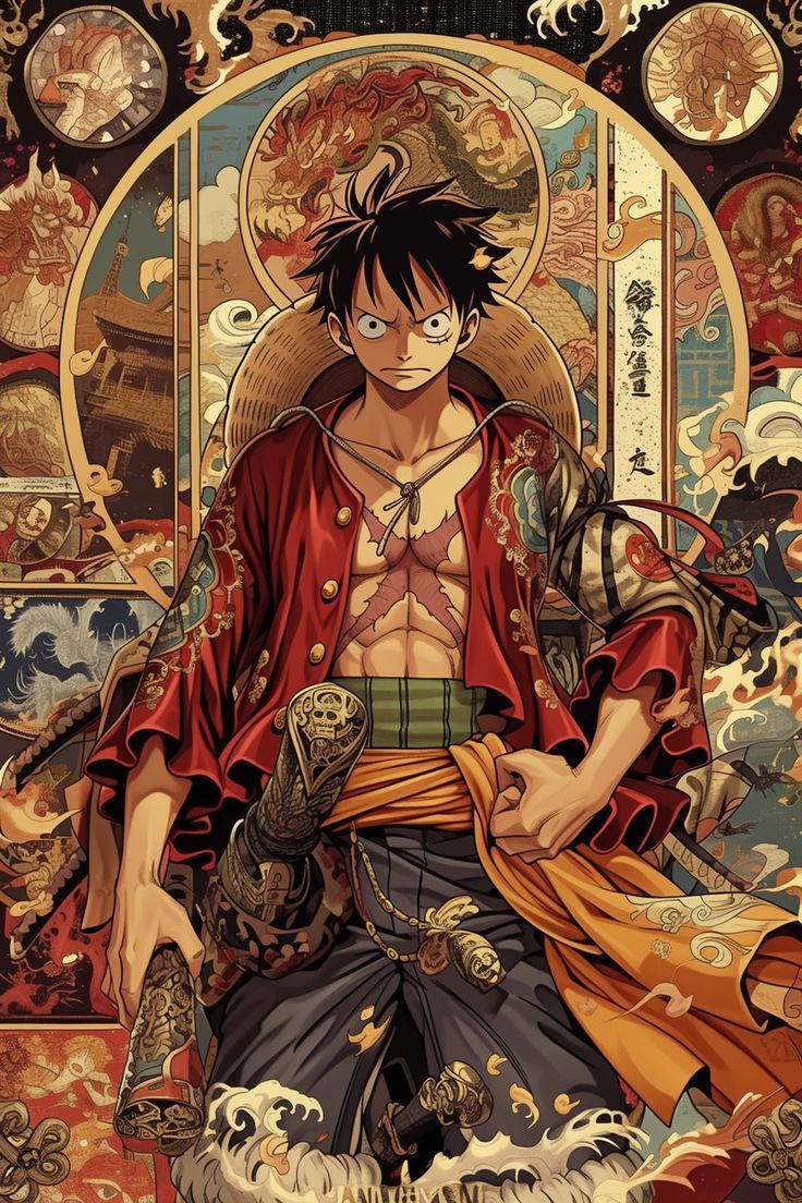 736x1104 Pirate King Luffy