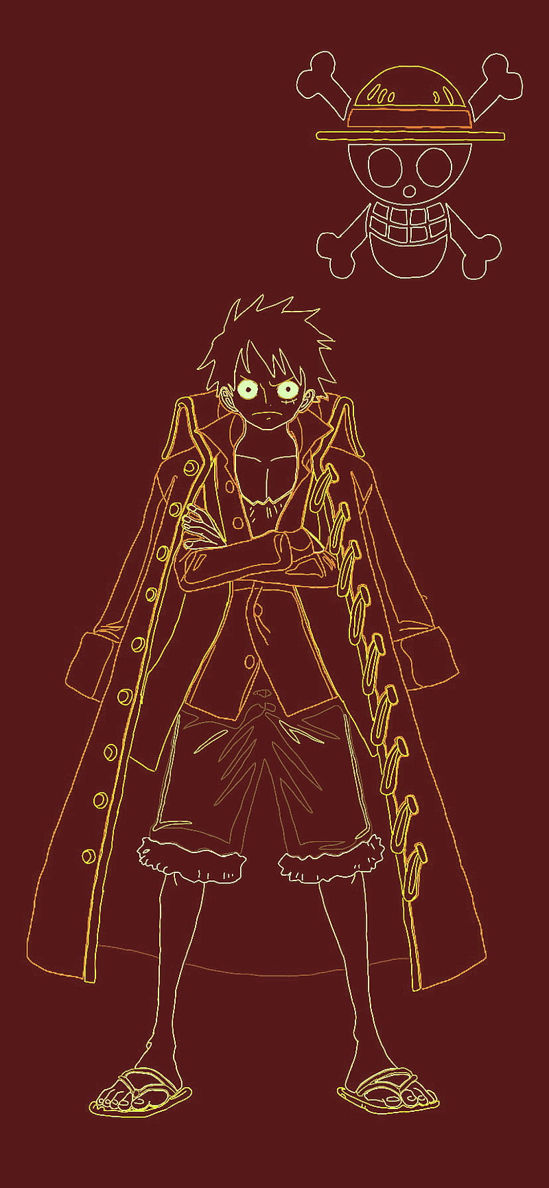 800x1731 Pirate King v anime, king of the pirates, luffy, one piece, strawhat, strawhat pirates, HD phone wallpaper
