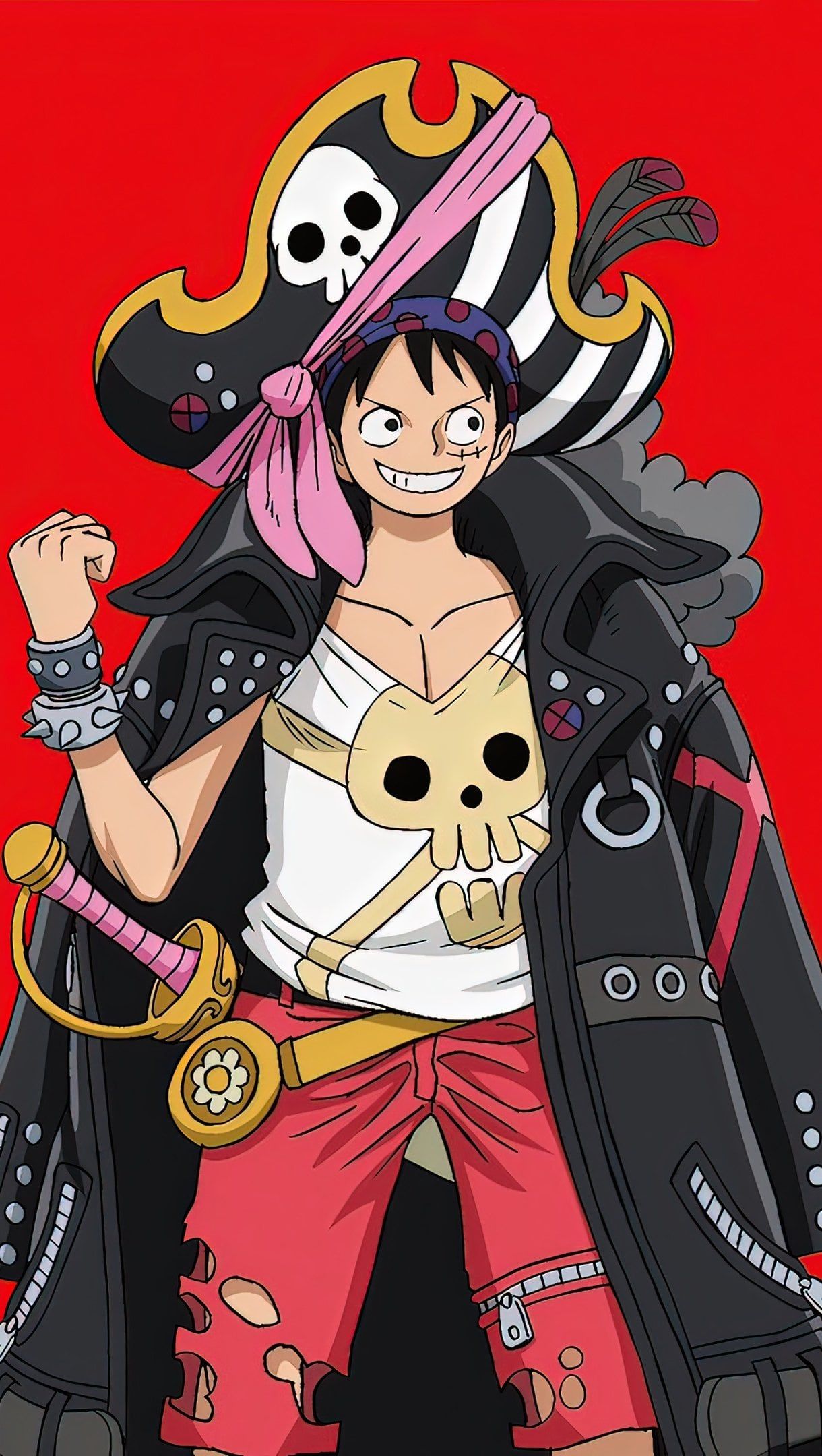 1220x2160 Luffy from One Piece Anime Wallpaper 4K for iPhone and Mobile Phone