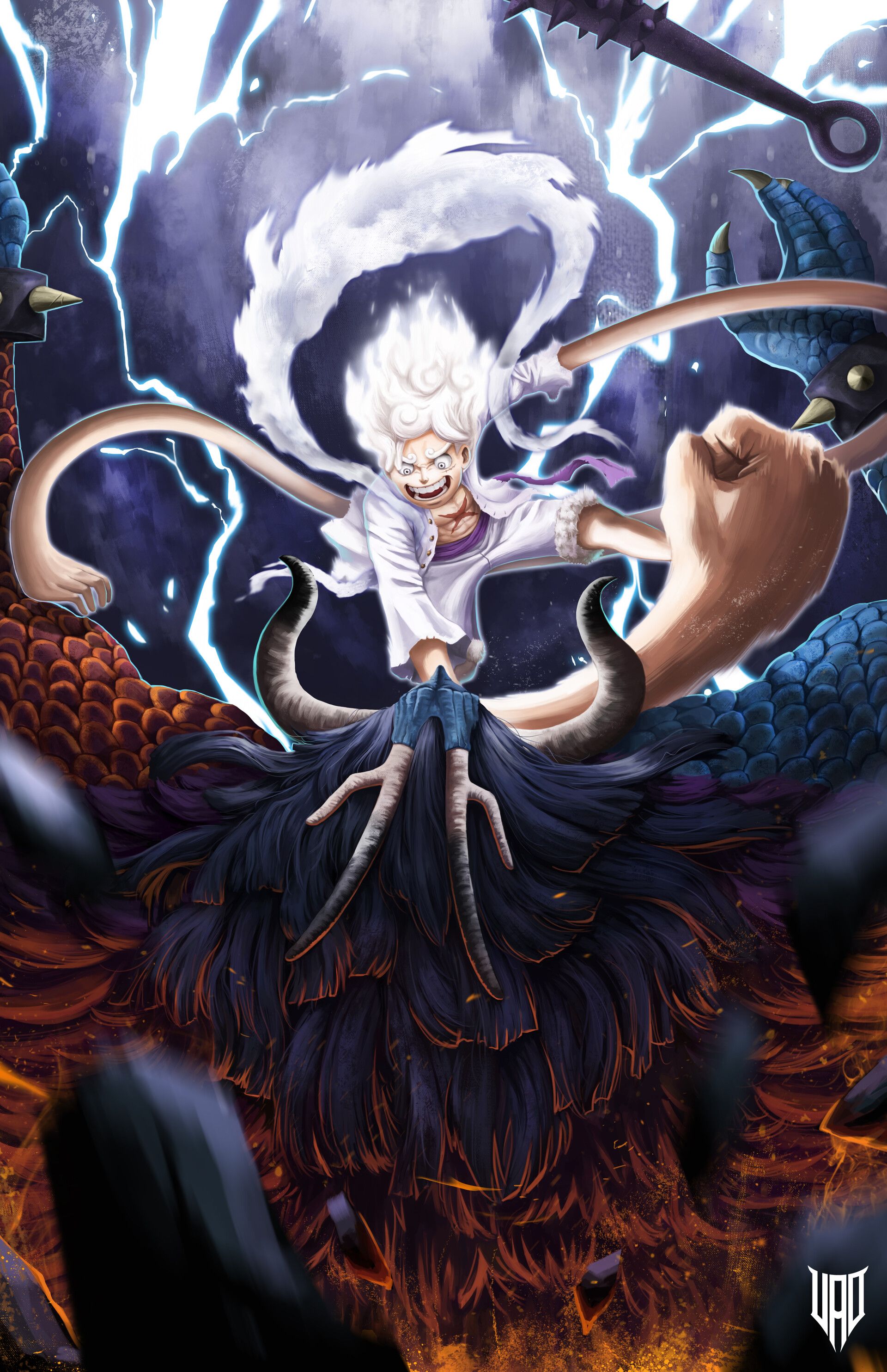 1920x2967 Future Pirate King Monkey D. Luffy