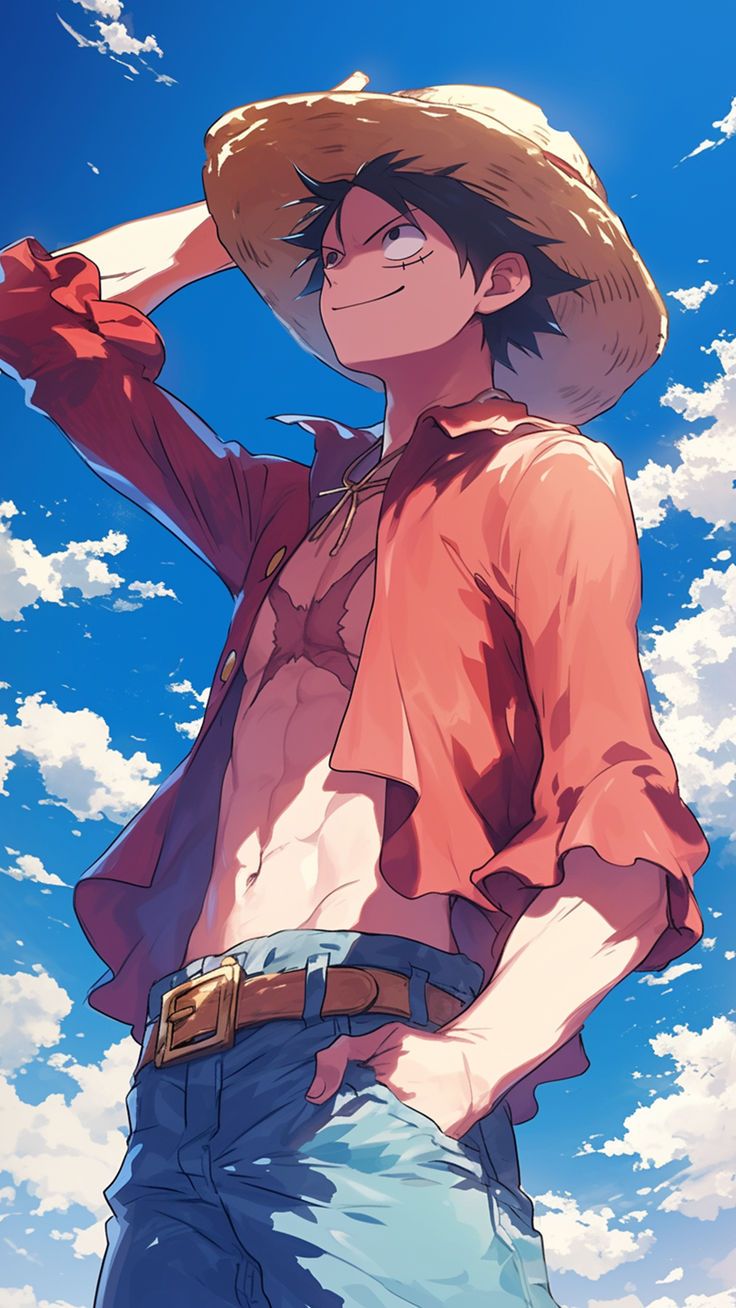 736x1308 Epic Monkey D. Luffy Wallpaper: Journey of the Pirate King in 4K