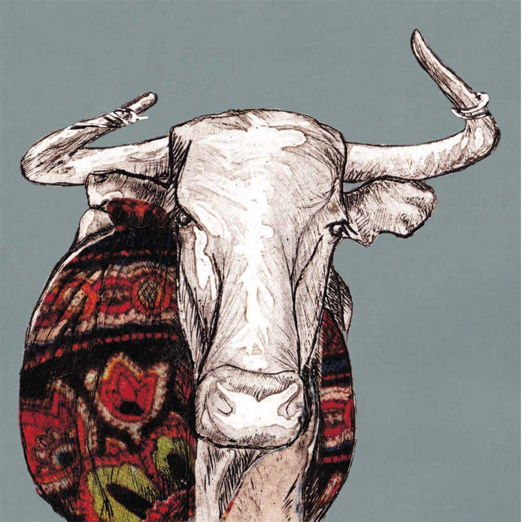 1024x1024 Nguni Digital Nguni Blackie No15 Canvas