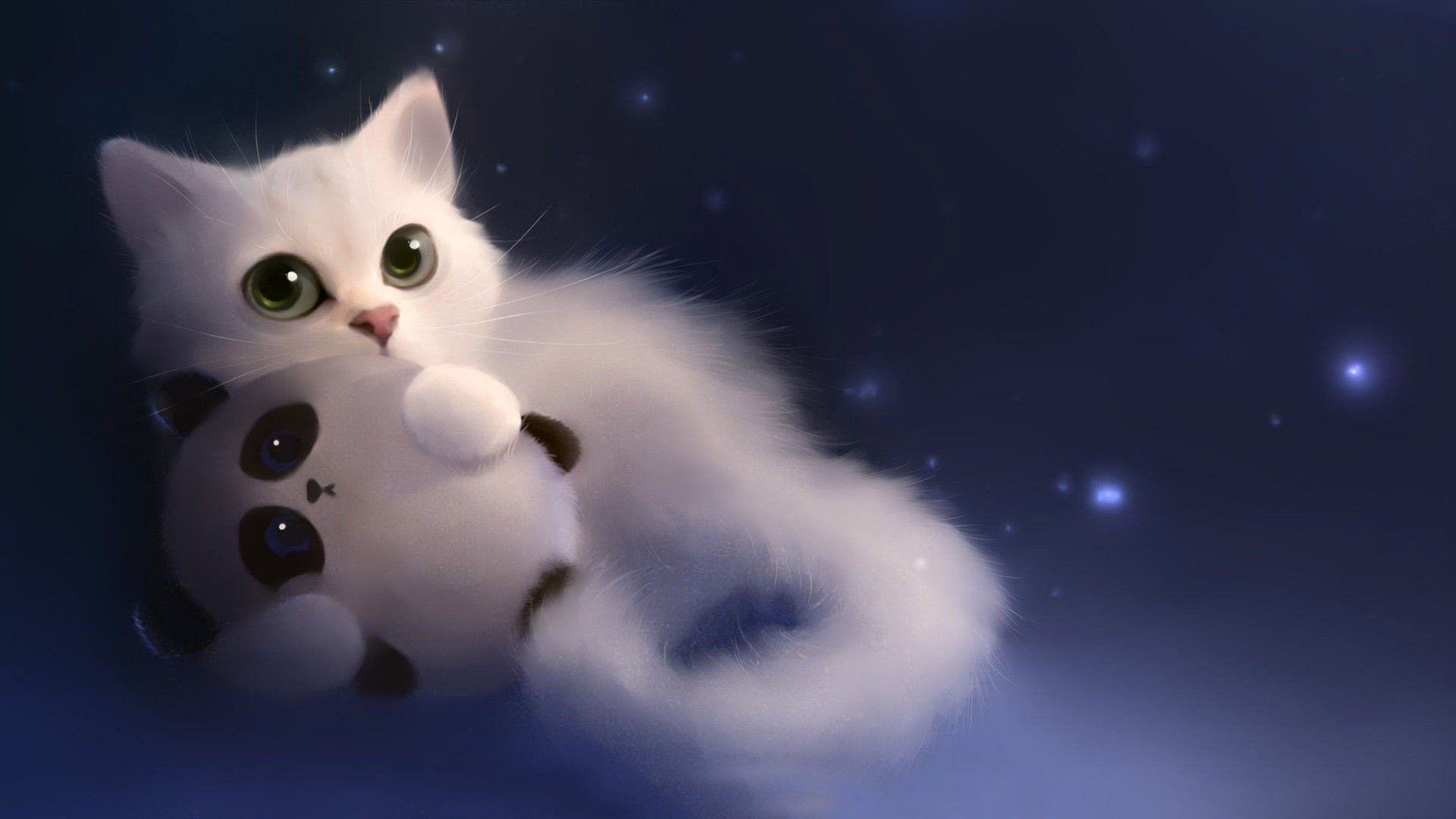 1920x1080 Anime Cat Wallpaper 1920x1080 63732
