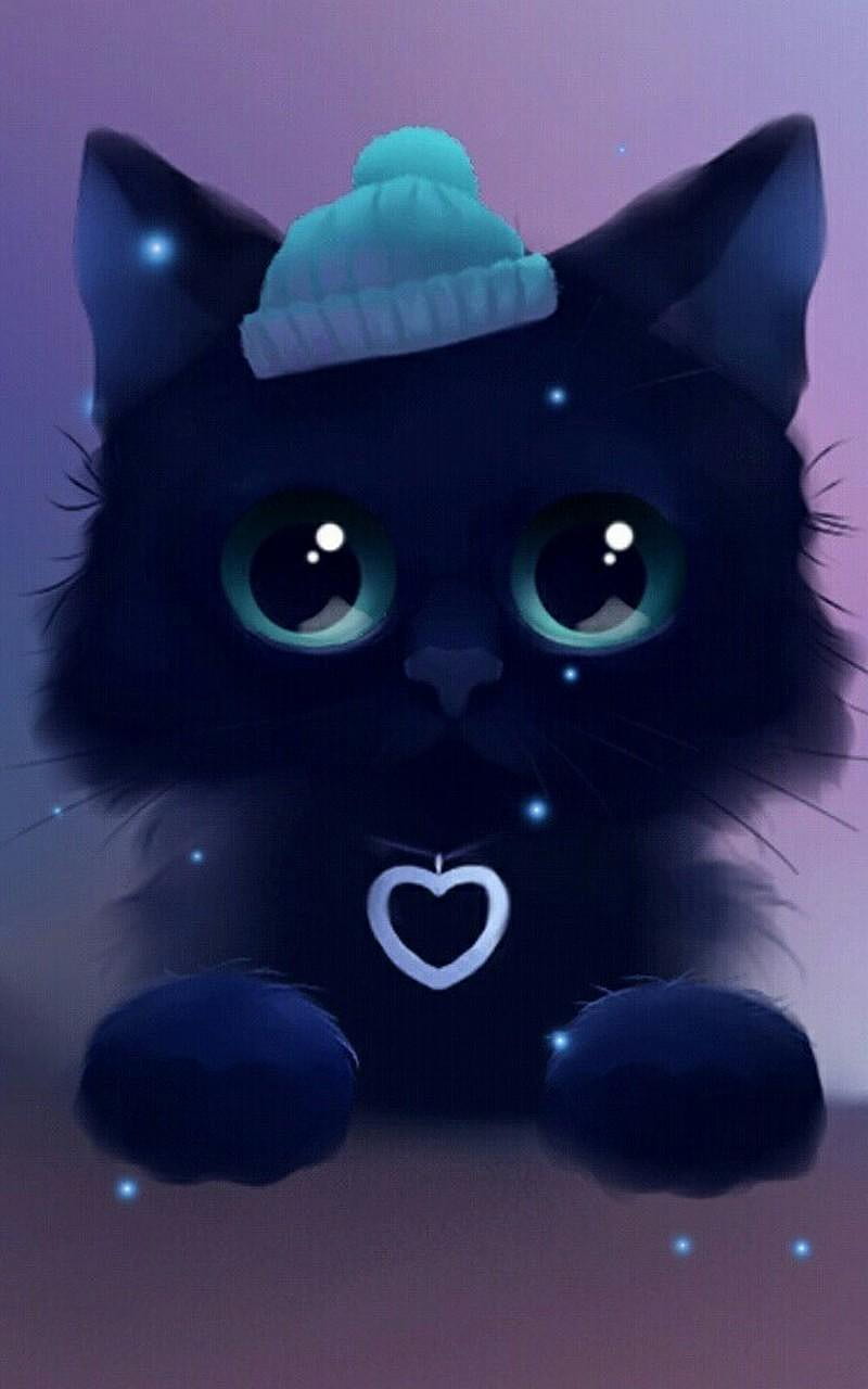 800x1280 Anime Cat and Background on PicGaGa, Aesthetic Anime Cat, HD phone wallpaper