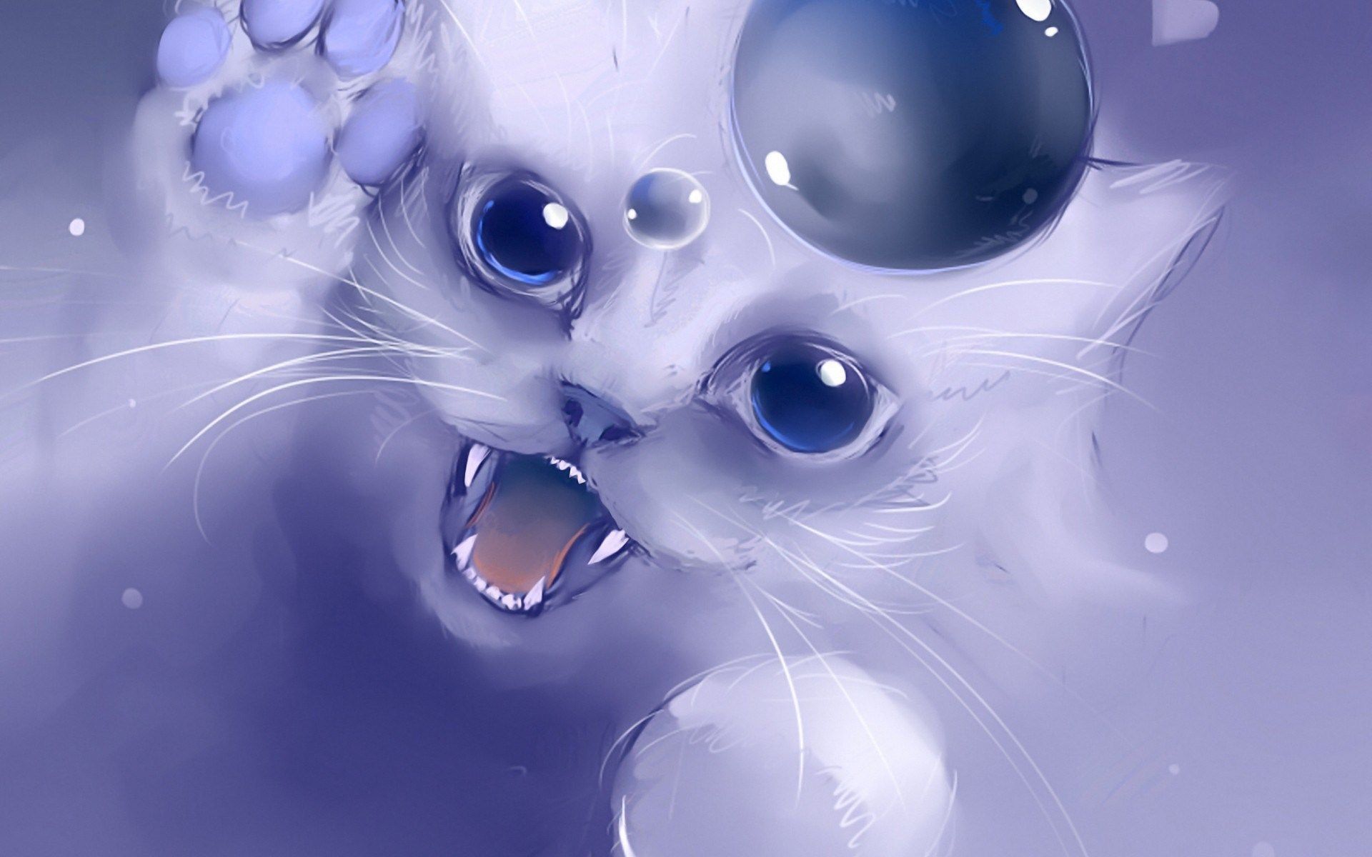 1920x1200 Anime Cat Wallpaper 1920x1200 63726
