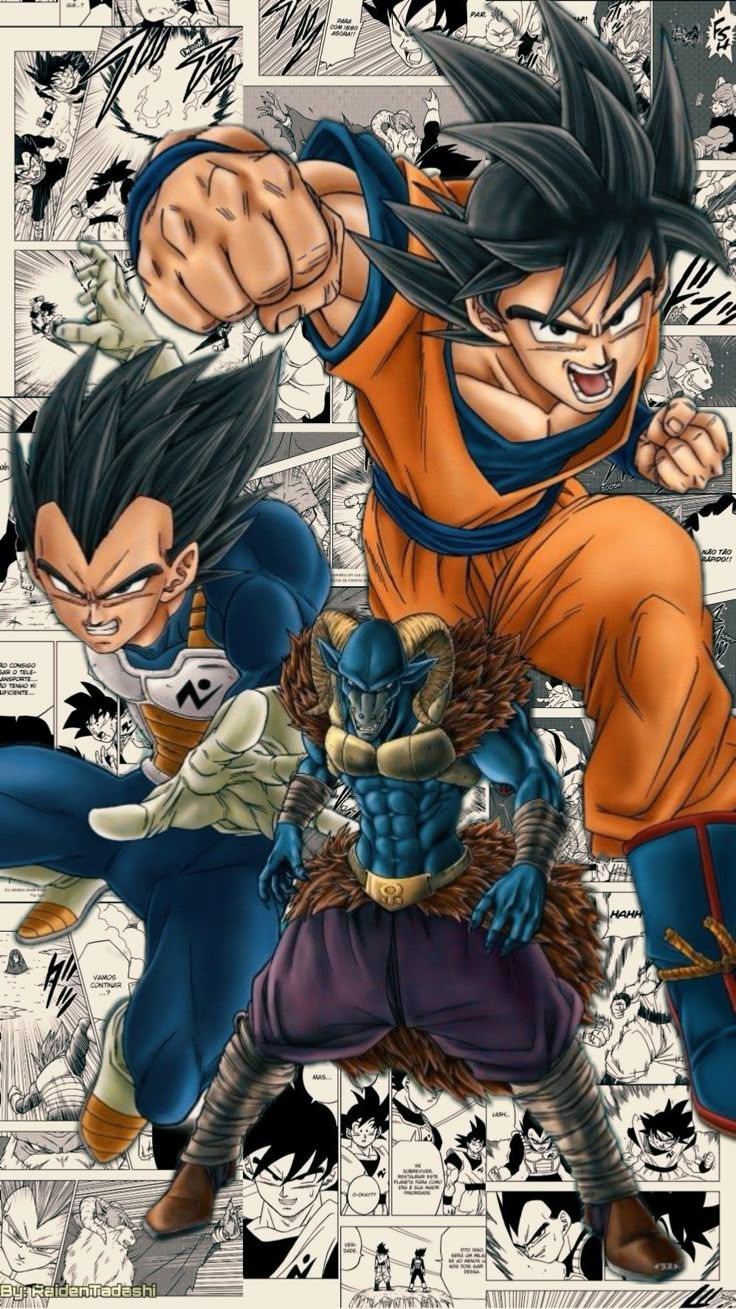 736x1309 DBS Mangá Wallpaper Made by RaidenTadashi. Dragon ball world, Goku vegeta krillin, Dragon ball comic