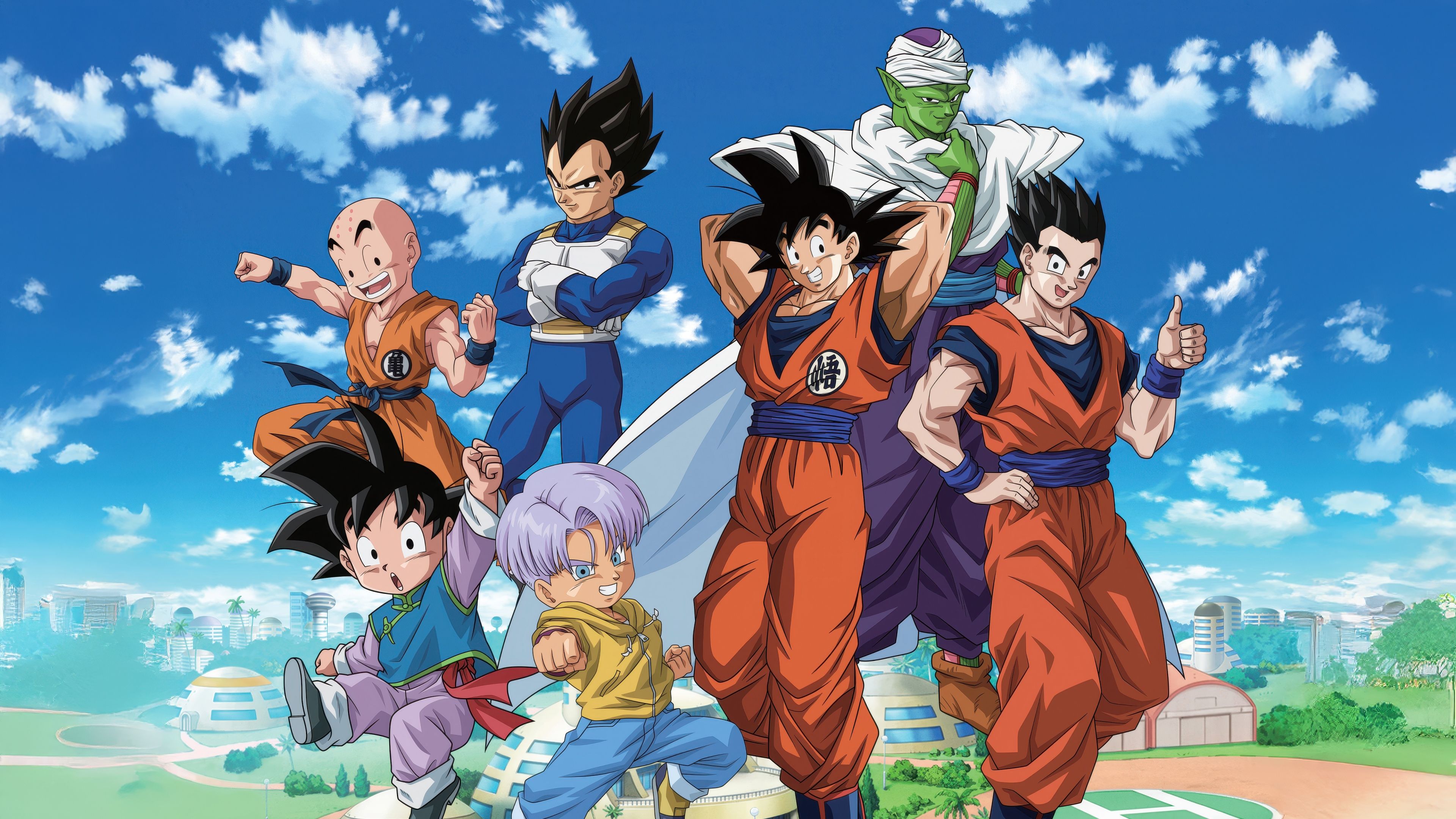 3840x2160 Dragon Ball Super Wallpaper 4K, Group, Character poster, 5K, Goku