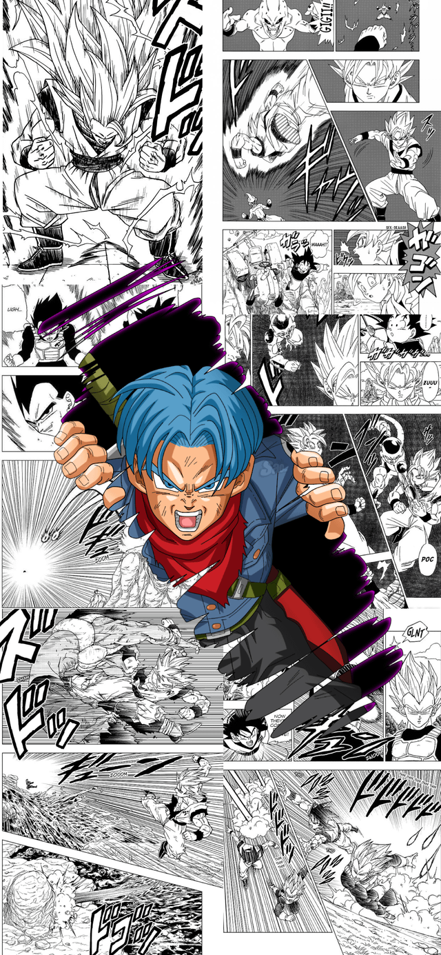 640x1385 Dragon Ball Z Manga Pop Wallpaper