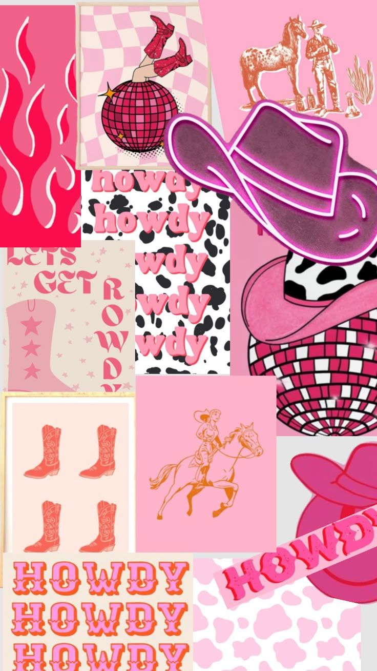 736x1308 howdy #cowgirl #preppy #pink #bright