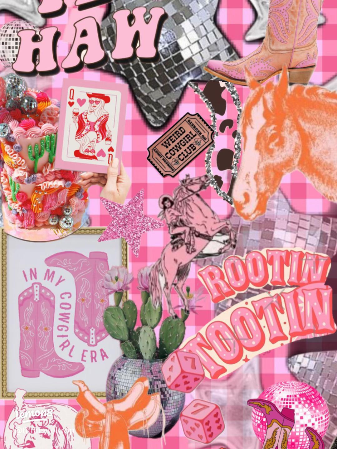 1080x1440 My Favorite Pink Disco Cowgirl Aesthetic: Sparkle & Yeehaw!