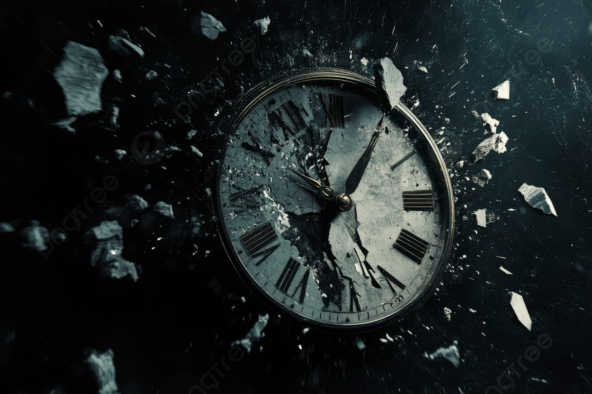 1200x800 A Clock Disintegrating Into Fragments On Black Background, Clock, Disintegrating, Fragments Background Image And Wallpaper for Free Download