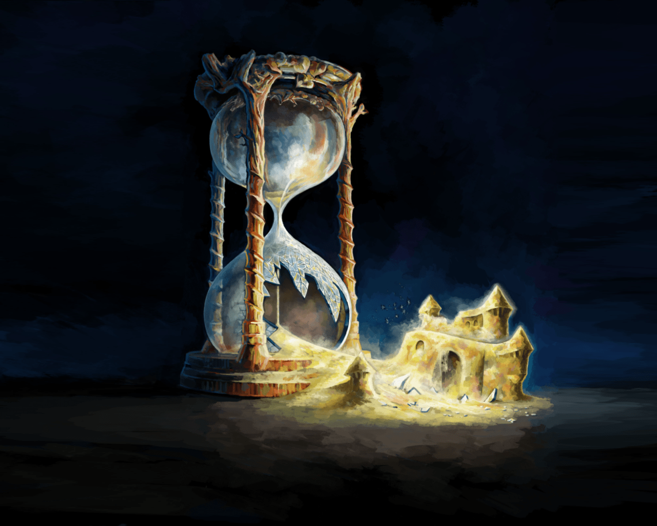 1280x1024 Broken hourglass Desktop wallpaper 1280x1024