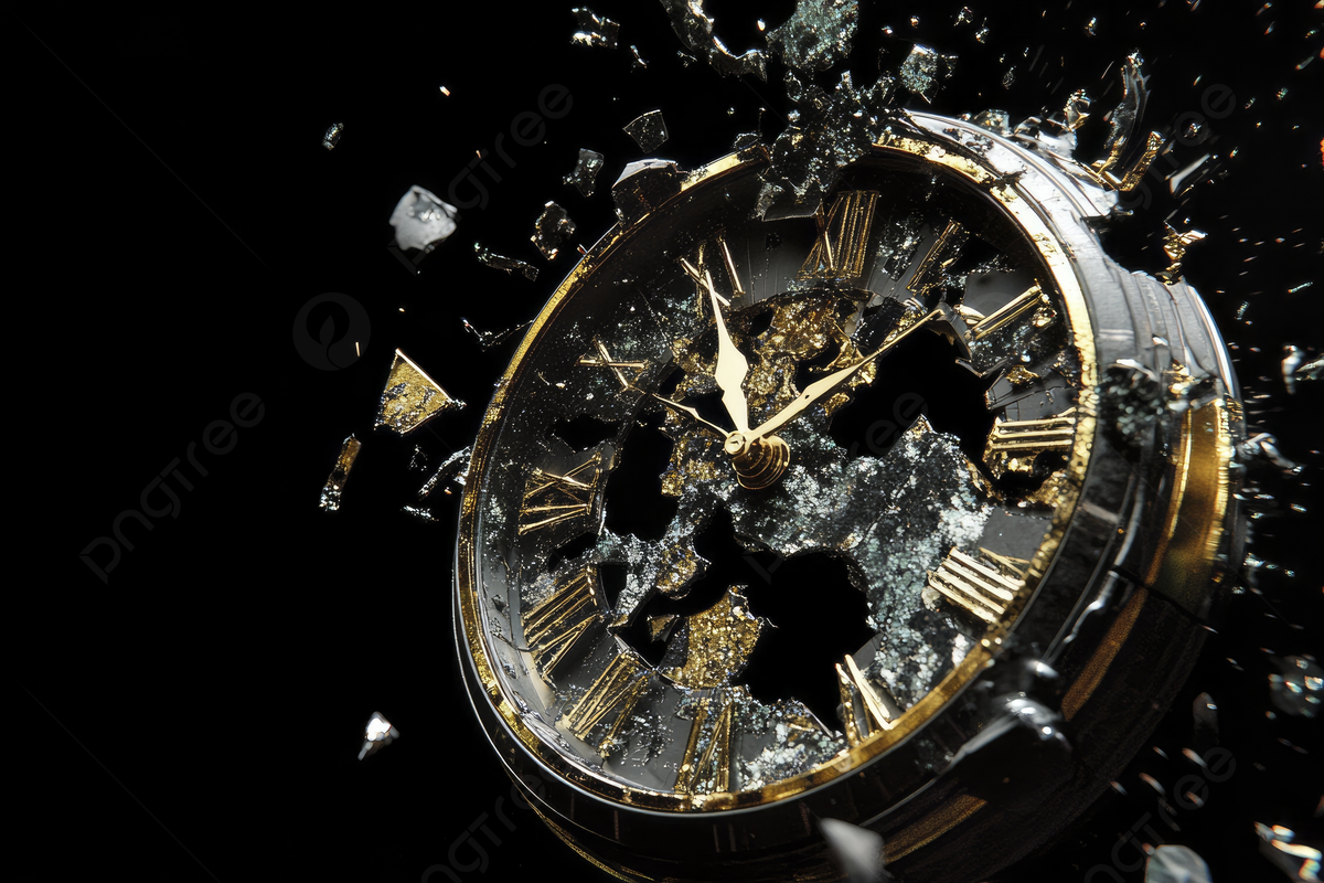 1200x800 A Clock Disintegrating Into Fragments On Black Background, Clock, Disintegrating, Fragments Background Image And Wallpaper for Free Download