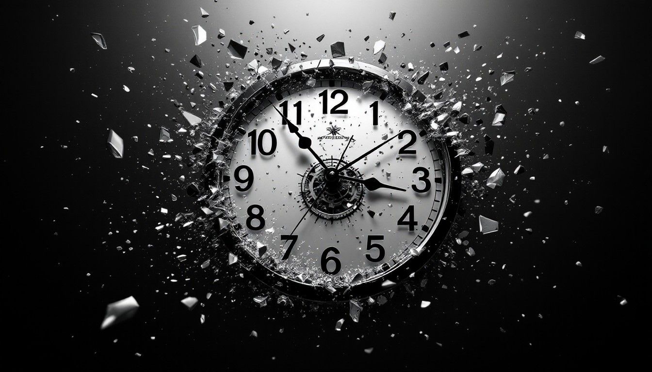 1344x768 Download Shattered Time Suspended Image, Shattered, Time
