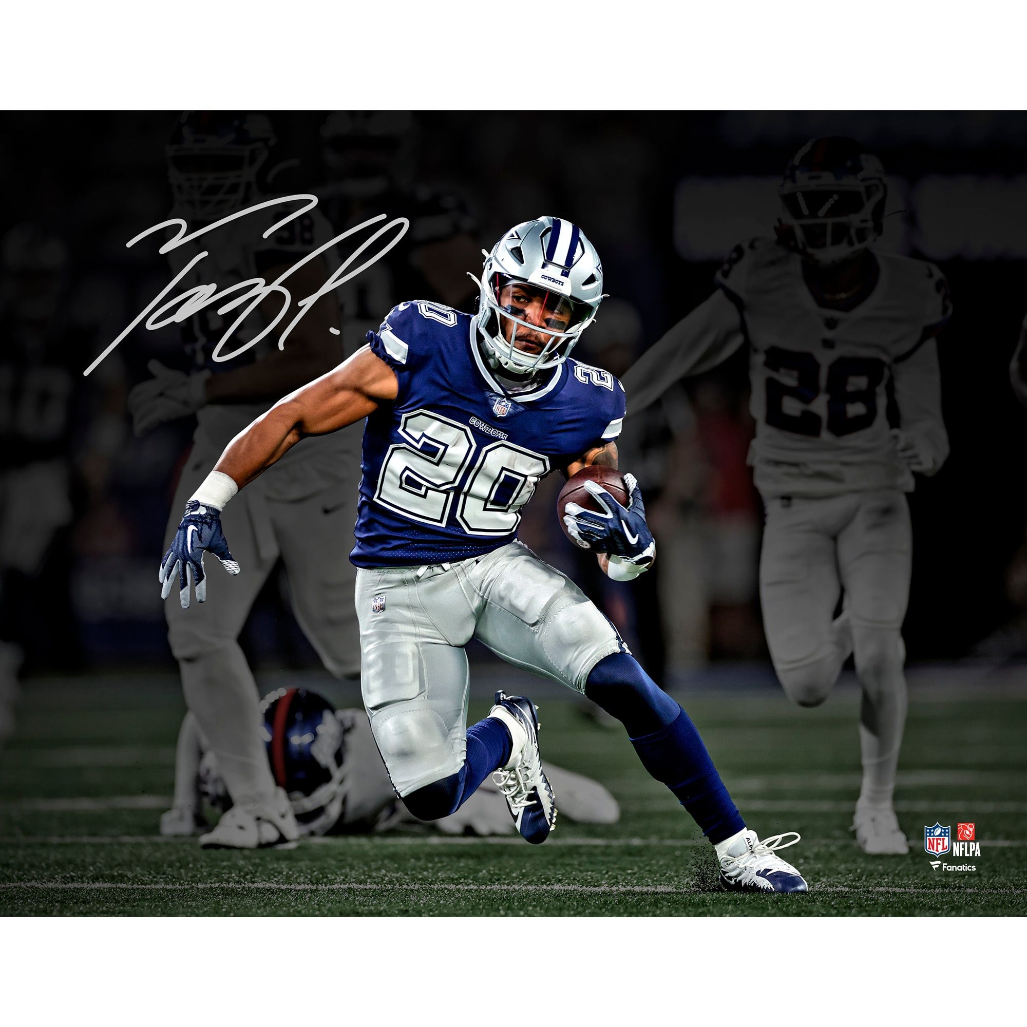 2000x2000 Tony Pollard Dallas Cowboys Autographed 11 x 14 Spotlight Photograph Edition of 120
