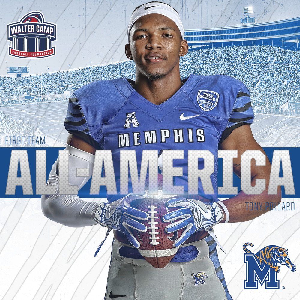 1000x1000 Tony Pollard Was Named A Walter Camp First Team All American Thursday Night. #GoTigersGo