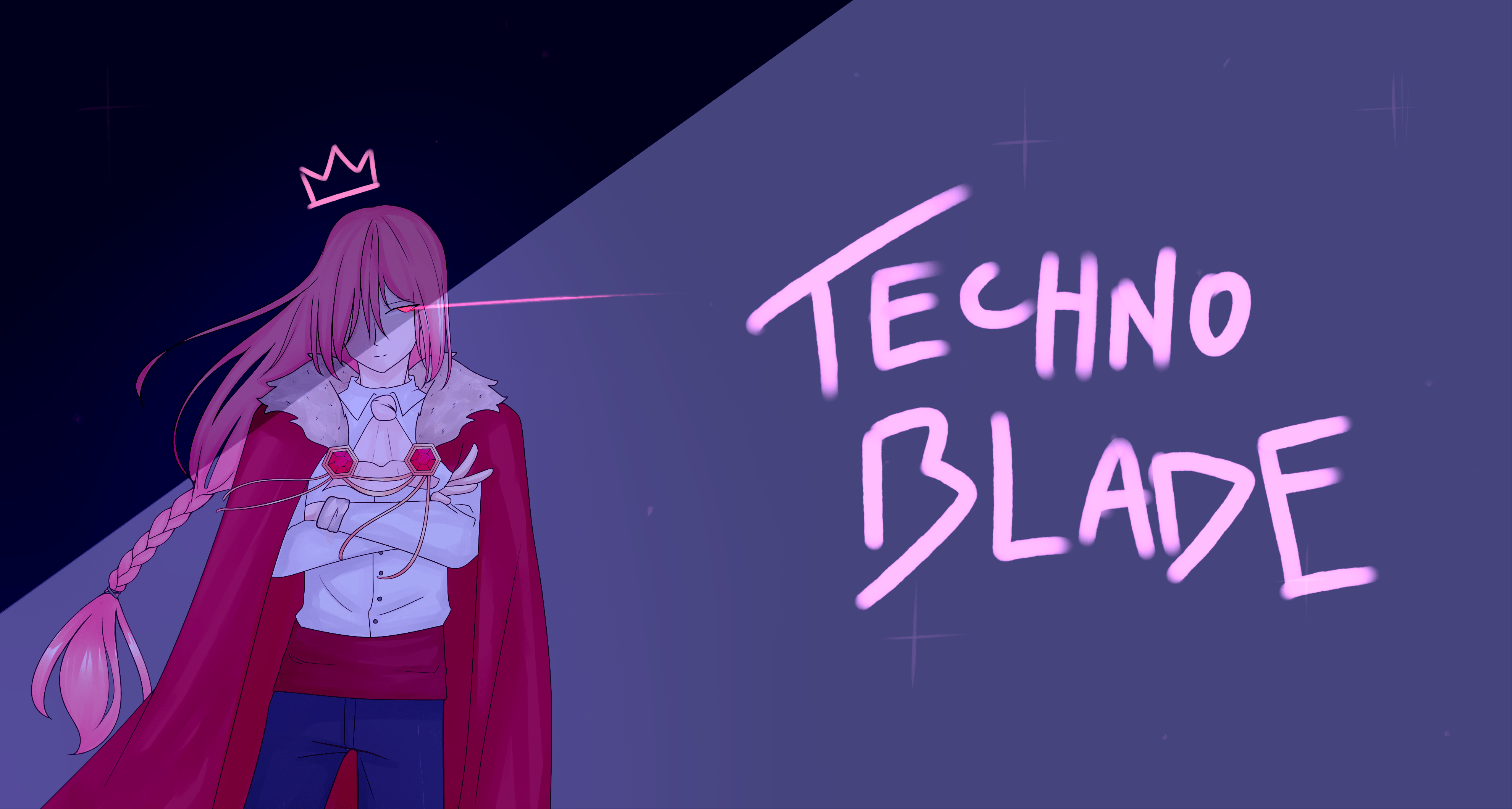 3960x2120 Made a Technoblade Laptop Background :D