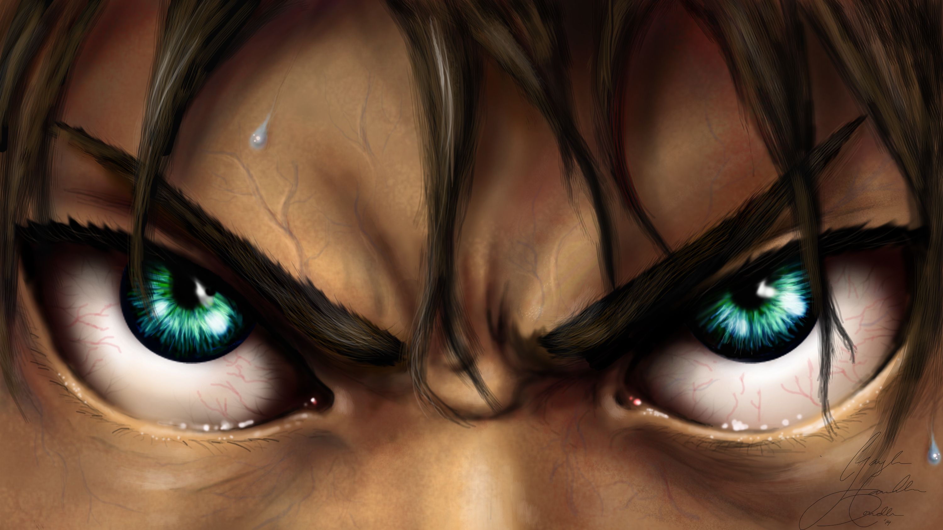3000x1688 Eren Yeager's Fury Wallpaperx1688