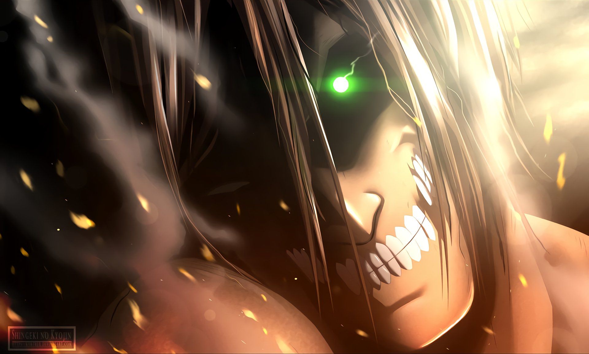 1920x1153 Eren Yeager's Fury Attack on Titan Wallpaper