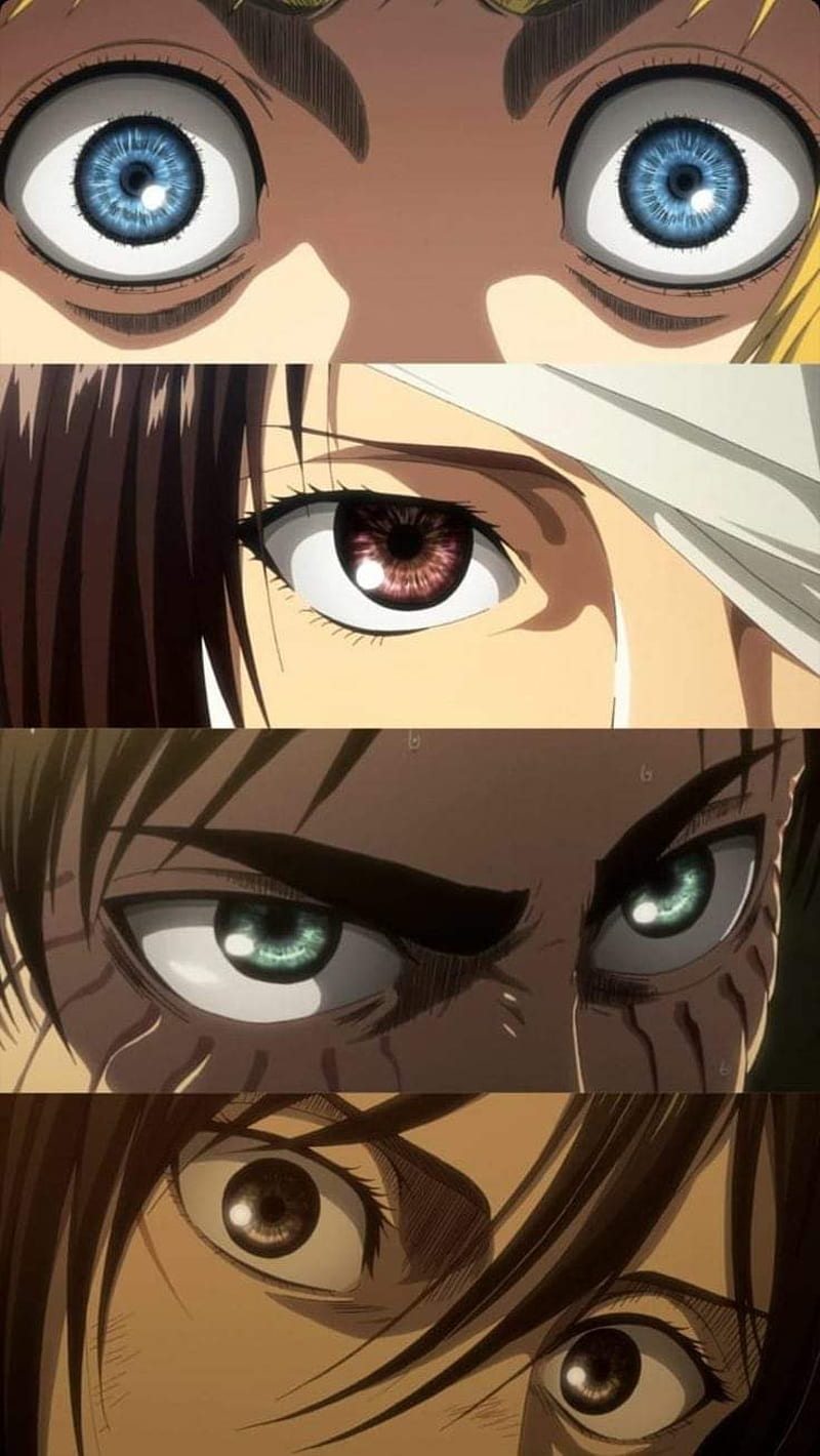 800x1420 Attack on titan, armin, eren, mikasa, shingeki no kyojin, snk, HD phone wallpaper