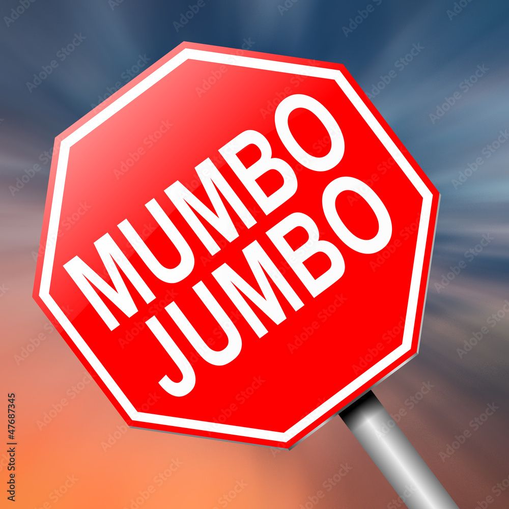 1000x1000 Mumbo jumbo concept. Wall Mural